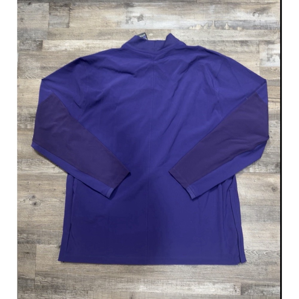 Nike TCU Horned Frogs Coaches Quarter-Zip 1/4 Jacket Purple Men's XL X-Large - Picture 7 of 8